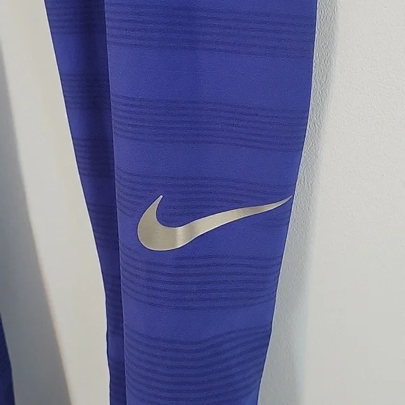 Nike Pro Hyperrecovery Compression Tights Blue Silver leggings XL